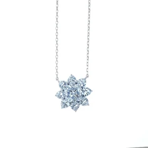 3CT D Color S925 Necklace - Ice Cut & Radiant, 8x8mm
